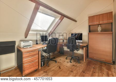 Mansard Bedroom With Minimalist Interior Design 47 6 Comfortable Bed Placed Near Green Wall In Moder