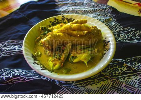 Rujak Soto Is Atraditional Food From The Banyuwangi Area, East Java, Indonesia. This Dish Is A Uniqu