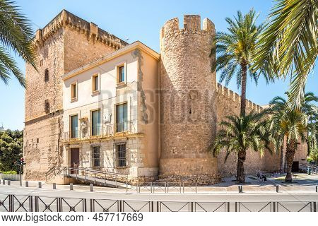 Elche,spain - May 27,2022 - View At The Altamira Palace In The Streets Of Elche. Elche Is A City And