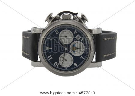 Chronograph Watch In White Background