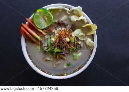 Sop Kaki Kambing A Traditional Food From Betawi, Jakarta Indonesia, Made From Mutton Or Lamb, Offal,