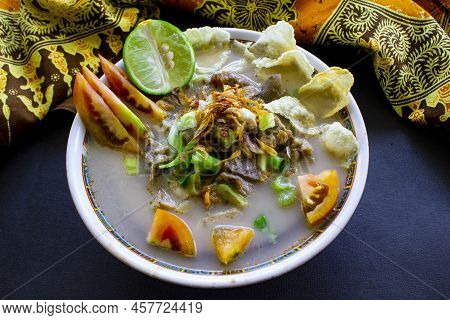 Sop Kaki Kambing A Traditional Food From Betawi, Jakarta Indonesia, Made From Mutton Or Lamb, Offal,