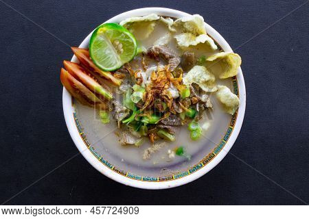 Sop Kaki Kambing A Traditional Food From Betawi, Jakarta Indonesia, Made From Mutton Or Lamb, Offal,