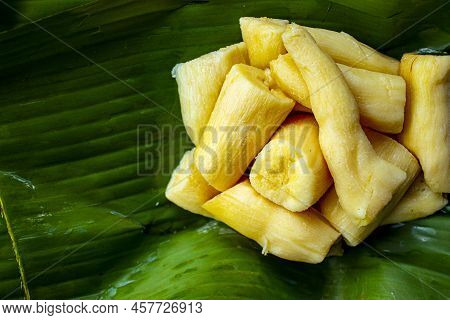 Tapai Or Tape Or Peuyeum Are Traditional Foods / Snacks From Indonesia, Made From Fermented Cassava.