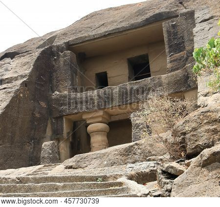 A Mouth Of Kaneri Caves In The National Park, Borivali.