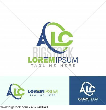 Alc Monogram Initial Logo Template Vector Illustration In White Background
