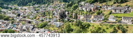 Kordel, Rhineland-palatinate - Germany - 07 27 2020 Panoramic View Over The Village