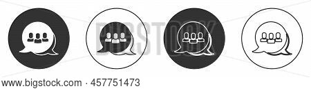 Black Project Team Base Icon Isolated On White Background. Business Analysis And Planning, Consultin