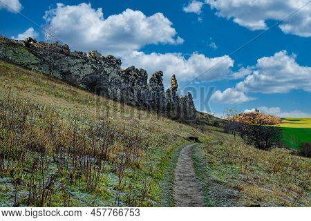 A Photo Of Devil's Wall In Germany