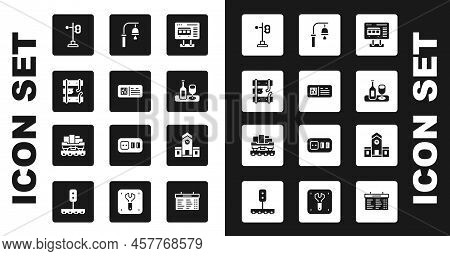 Set Ticket Office To Buy Tickets, Qr Code Train, Broken Rails On Railway, Train Traffic Light, Wine 