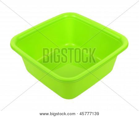 Ciotola in plastica isolata On White con Clipping Path!