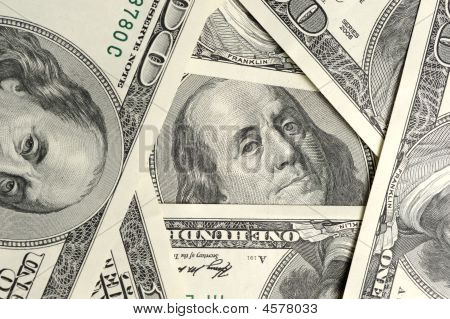 Dollaro vicino su sfondo
