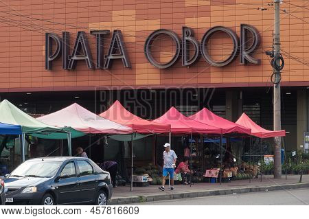 Bucharest, Romania - July 07, 2022: Obor Market Building, The Largest Agri-food Market In Bucharest.