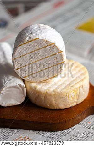 Camembert With Blue Mold Spreads. Camembert To Wine. Camembert Advertisement. Camembert On Board. Ch
