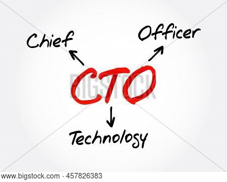 Cto - Chief Technology Officer Acronym, Business Concept Background