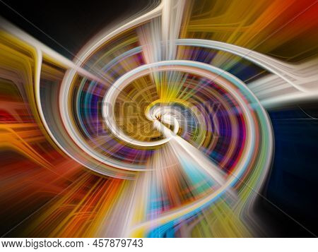 Abstract Background Of A Orenge Nebula. Concepto New Age