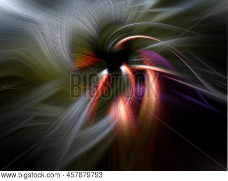 Abstract Background Of A Orenge Nebula. Concepto New Age