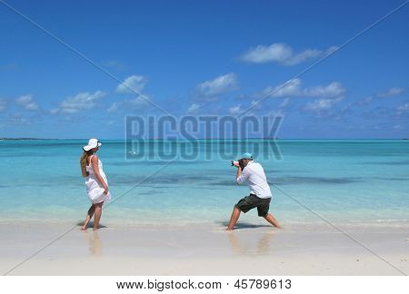 Fotografování. Exuma, Bahamy