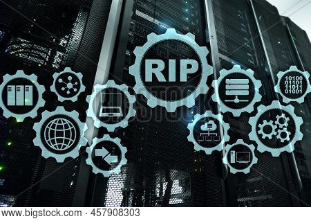 Rip Routing Information Protocol. Technology Networks Concept