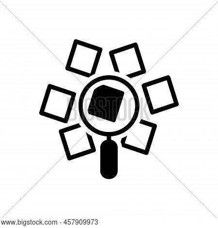 Black Solid Icon For Mysterious Occult  Secret Secrecy Enigma Arcanum Weird Secretive Puzzling Magni