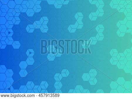 Honeycomb Hexagon Multi Block Technology Abstract Background