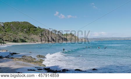 Wide View Looking To The West Of Wategos Beach At Byron Bay