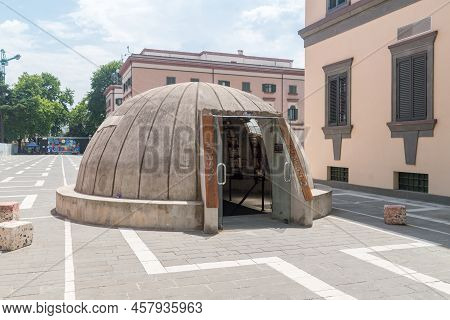 Tirana, Albania - June 4, 2022: Bunk'art 2 Museum In City Center Of Tirana. Anti-nuclear Bunker Tran