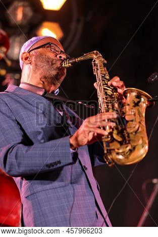 Cracow, Poland - July 08, 2022: Kenny Garrett Quintet Performing Live On The Kijow Centre Stage At S