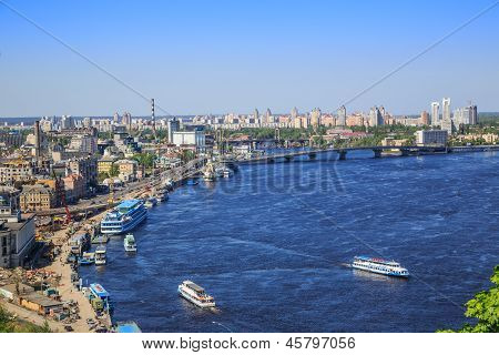 Panorama Of Kiev, Ukraine.