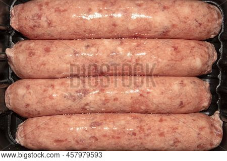 Pork Kupaty From Chopped Meat.pork Sausages Made From Natural Meat.fresh Pork Kupaty.