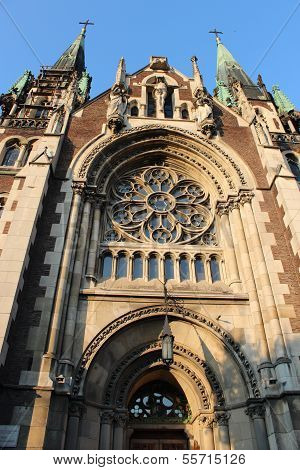 Temple Of St. Olga And Elusabeth In Lvov City