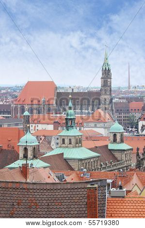 View Over Nuremberg In Germany