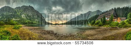 Mountain Landscape With Mountain Chalet