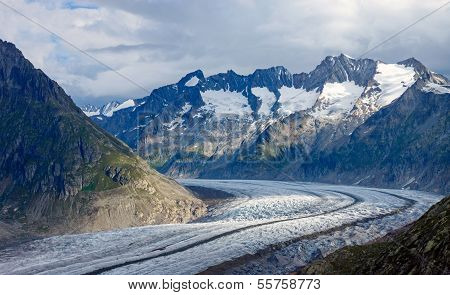 Cloudy day in the alps