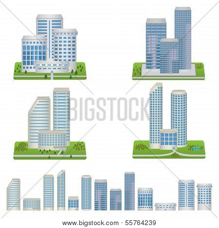 Vector Buildings Set