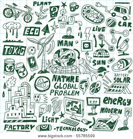 ecology - doodles set