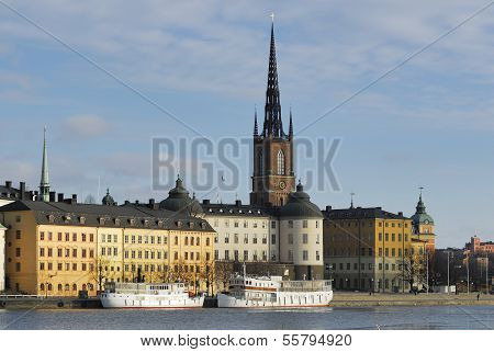Riddarholmen in central Stockholm