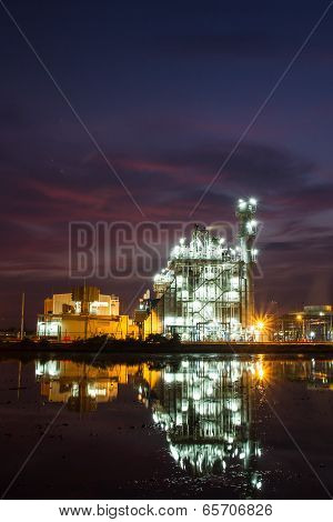 Cement Plant And Power Sation In Sunset