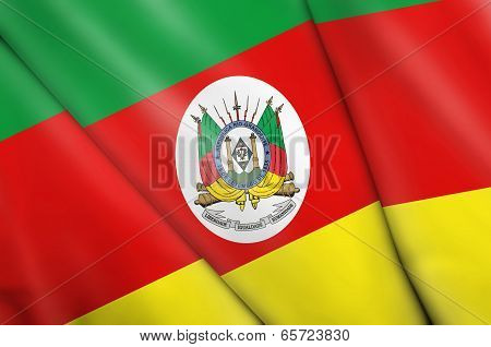Flag Of Brazil (rio Grande Do Sul)