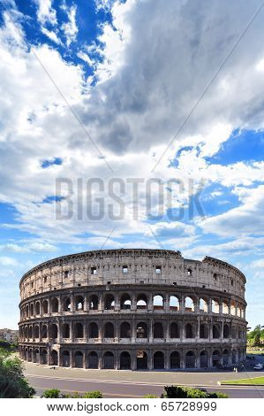 Coliseum from the Roman Empire, in Rome Italy