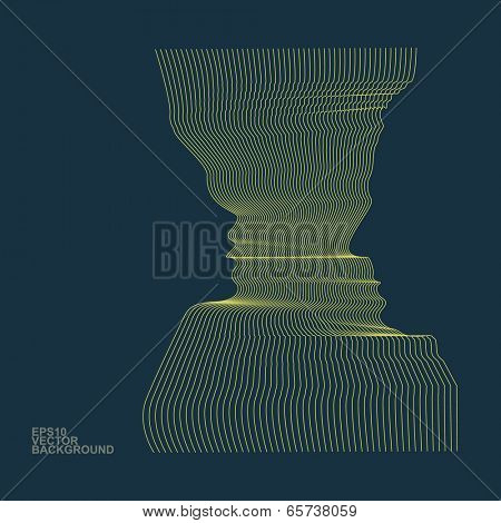 Abstract Background with Faces Pattern