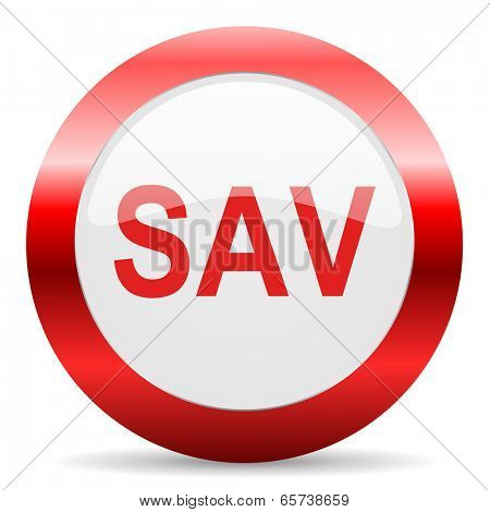 sav glossy web icon