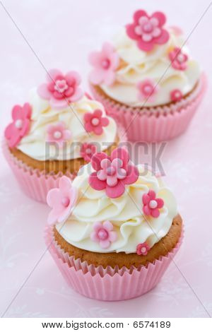 Blume-Cupcakes