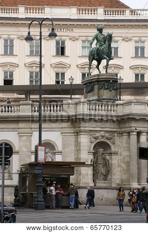 Equestrian statue of Albert in Vienna