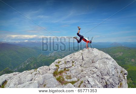 Man On Mountain Top