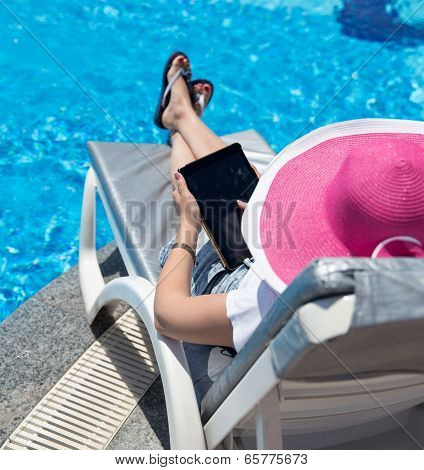 Woman On Sunbed