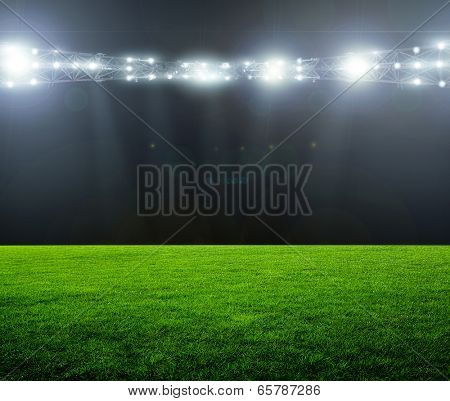 On the stadium. abstract football or soccer backgrounds 