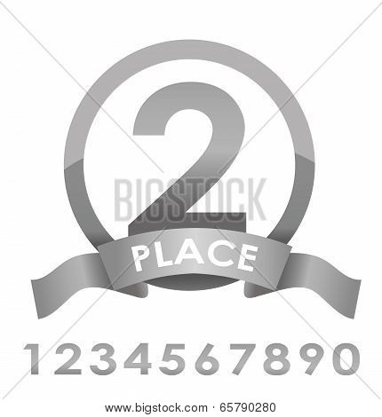 Award badge  silver vector illustration