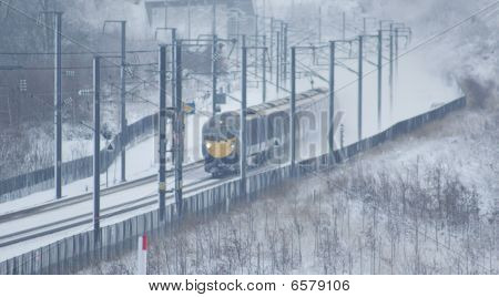 Zasněžené modrá Eurostar2