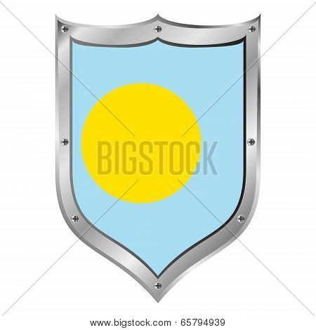 Palau Flag Button.